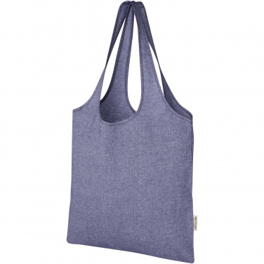 Logo trade business gifts image of: Pheebs 150 g/m² recycled cotton trendy tote bag 7L