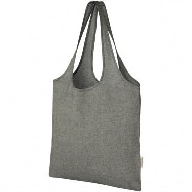 Logo trade advertising products image of: Pheebs 150 g/m² recycled cotton trendy tote bag 7L