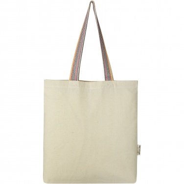 Logotrade business gift image of: Rainbow 180 g/m² recycled cotton tote bag 5L