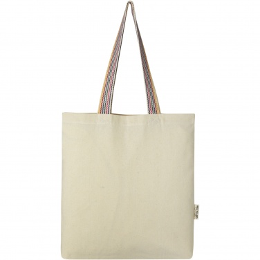 Logo trade advertising products picture of: Rainbow 180 g/m² recycled cotton tote bag 5L