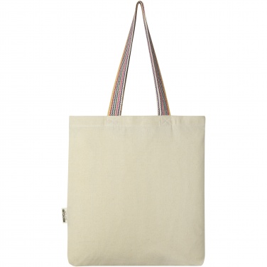 Logo trade promotional products picture of: Rainbow 180 g/m² recycled cotton tote bag 5L