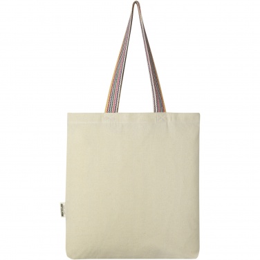 Logotrade advertising products photo of: Rainbow 180 g/m² recycled cotton tote bag 5L