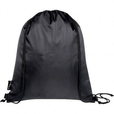 Logo trade promotional merchandise picture of: Ash recycled foldable drawstring bag 7L