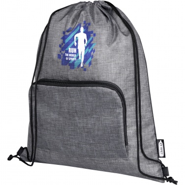 Logotrade promotional product image of: Ash recycled foldable drawstring bag 7L