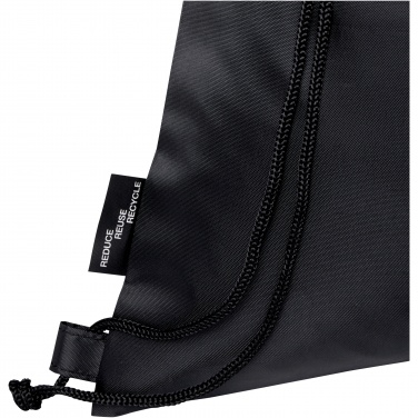 Logo trade business gift photo of: Ash recycled foldable drawstring bag 7L