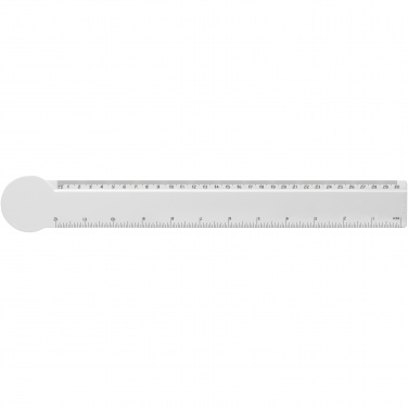 Logotrade advertising products photo of: Tait 30cm circle-shaped recycled plastic ruler