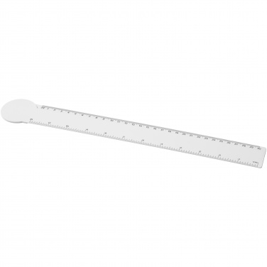 Logo trade promotional gift photo of: Tait 30cm circle-shaped recycled plastic ruler