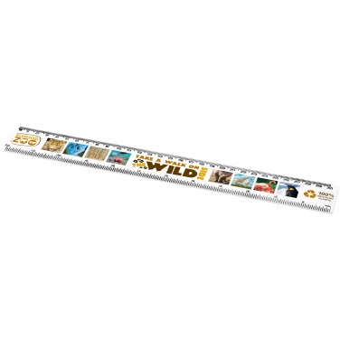 Logo trade promotional merchandise picture of: Refari 30 cm recycled plastic ruler