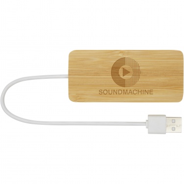 Logo trade corporate gift photo of: Tapas bamboo USB hub