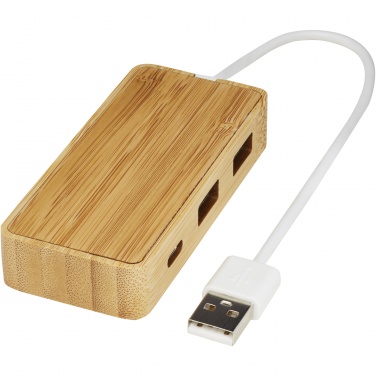 Logotrade business gift image of: Tapas bamboo USB hub