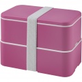 MIYO double layer lunch box, Magenta / Magenta / White