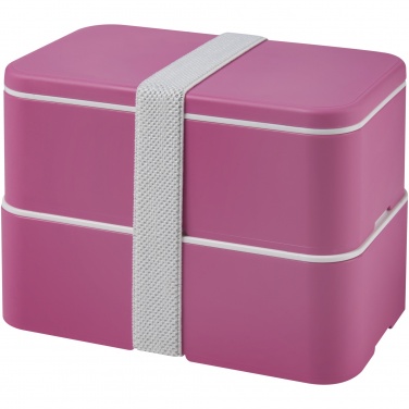 Logo trade promotional products image of: MIYO double layer lunch box