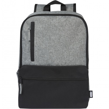 Logo trade promotional product photo of: Reclaim 15" GRS recycled two-tone laptop backpack 14L