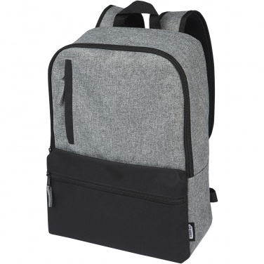 Logo trade corporate gifts image of: Reclaim 15" GRS recycled two-tone laptop backpack 14L