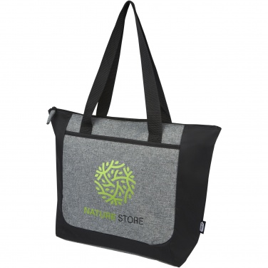 Logo trade promotional merchandise picture of: Reclaim GRS recycled two-tone zippered tote bag 15L