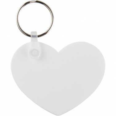 Logotrade promotional merchandise photo of: Tait heart-shaped recycled keychain