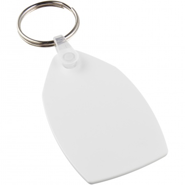 Logotrade promotional merchandise image of: Tait rectangular-shaped recycled keychain