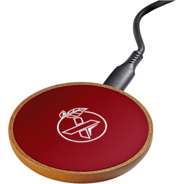 Logo trade advertising product photo of: SCX.design W13 10W wooden wireless charging station