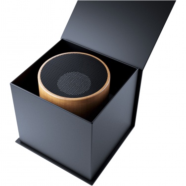 Logo trade corporate gifts image of: SCX.design S27 3W wooden ring speaker