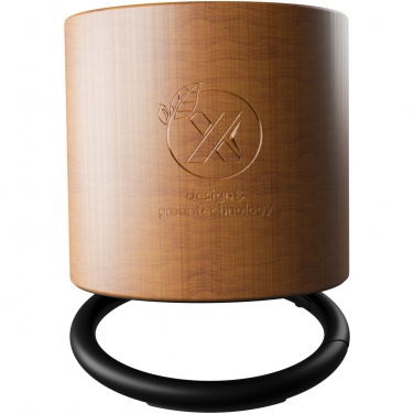 Logo trade promotional gift photo of: SCX.design S27 3W wooden ring speaker