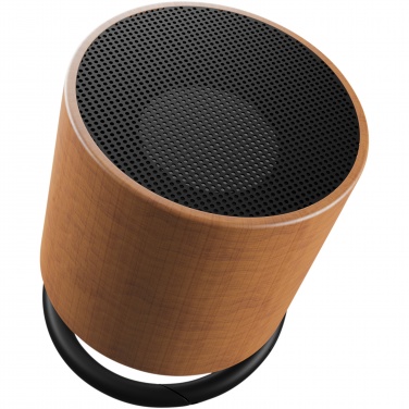 Logo trade business gifts image of: SCX.design S27 3W wooden ring speaker