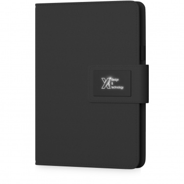 Logotrade advertising product image of: SCX.design O16 A5 light-up notebook power bank