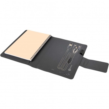 Logotrade advertising products photo of: SCX.design O16 A5 light-up notebook power bank