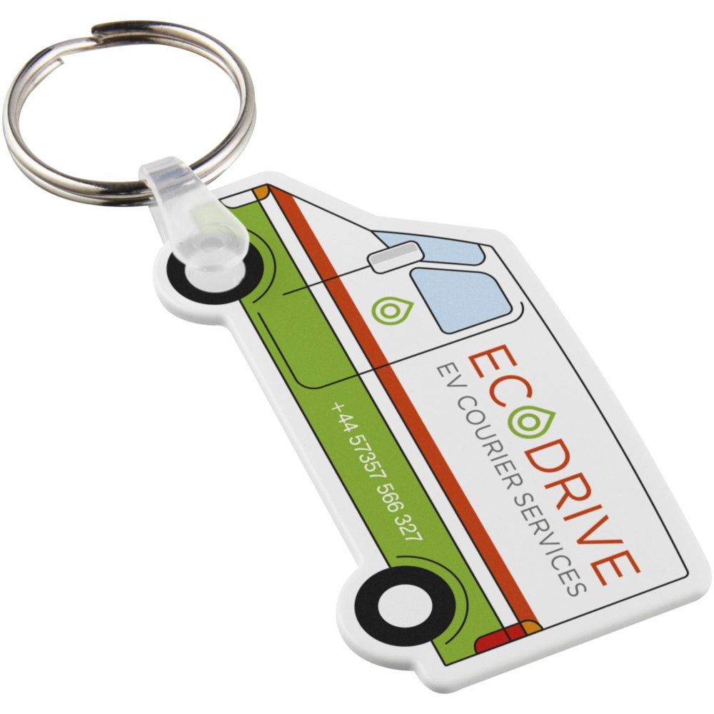 Logotrade corporate gifts photo of: Tait van-shaped recycled keychain