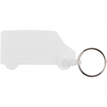 Logotrade promotional items photo of: Tait van-shaped recycled keychain