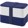 MIYO double layer lunch box, Blue / White / Blue