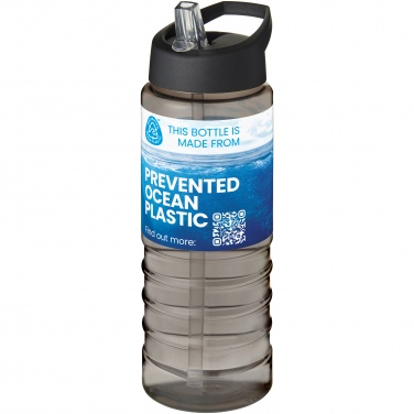 Logo trade advertising products picture of: H2O Active® Eco Treble 750 ml spout lid sport bottle 