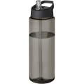 H2O Active® Eco Vibe 850 ml spout lid sport bottle , Charcoal / Solid black