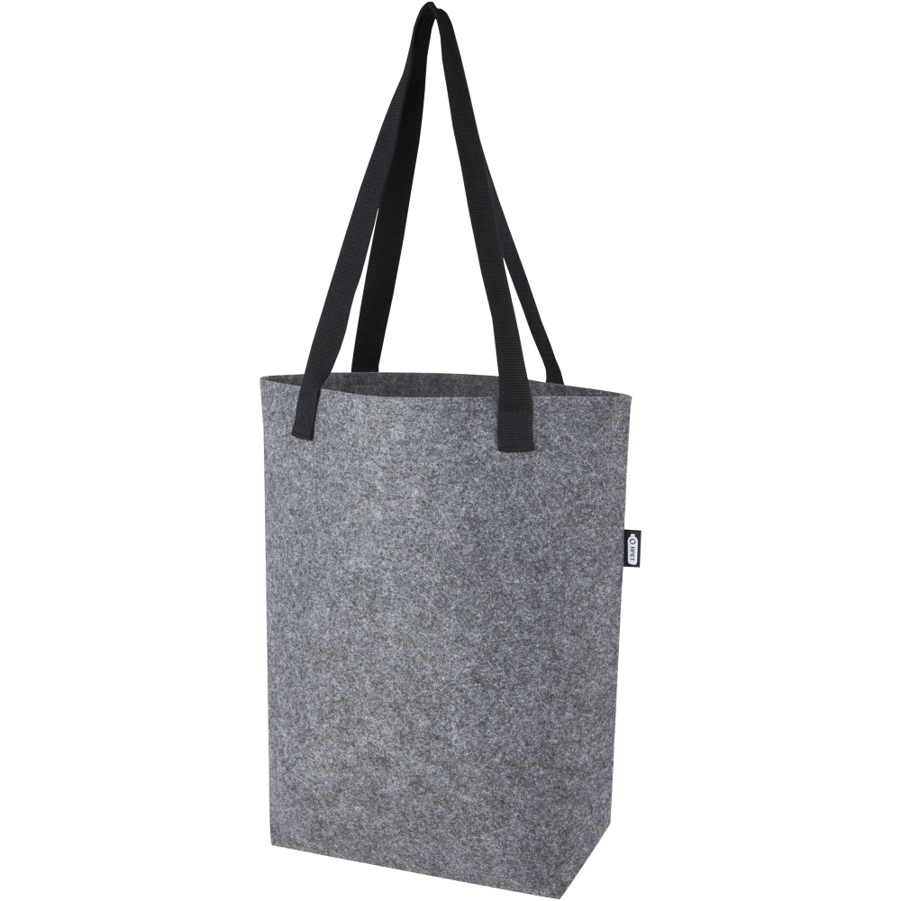 Logotrade advertising product picture of: Felta GRS recycled felt tote bag with wide bottom 12L