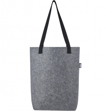 Logo trade promotional merchandise image of: Felta GRS recycled felt tote bag with wide bottom 12L