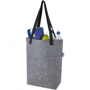 Logo trade promotional merchandise photo of: Felta GRS recycled felt tote bag with wide bottom 12L