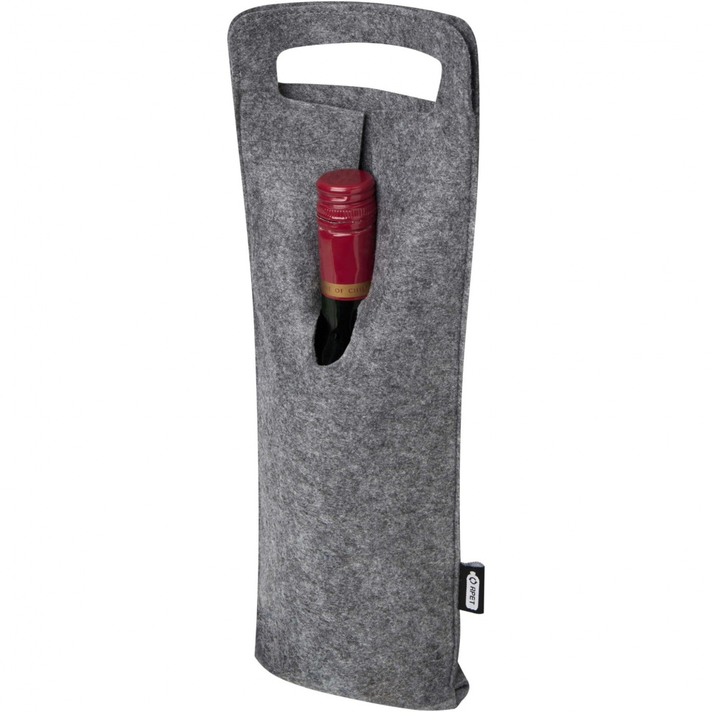 Logotrade promotional giveaways photo of: Felta 75 cl GRS recycled felt wine bag