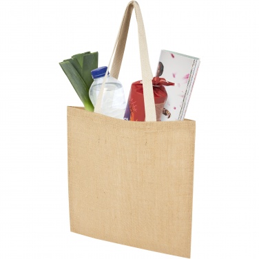 Logotrade promotional item image of: Juta 300 g/m² jute tote bag 7L