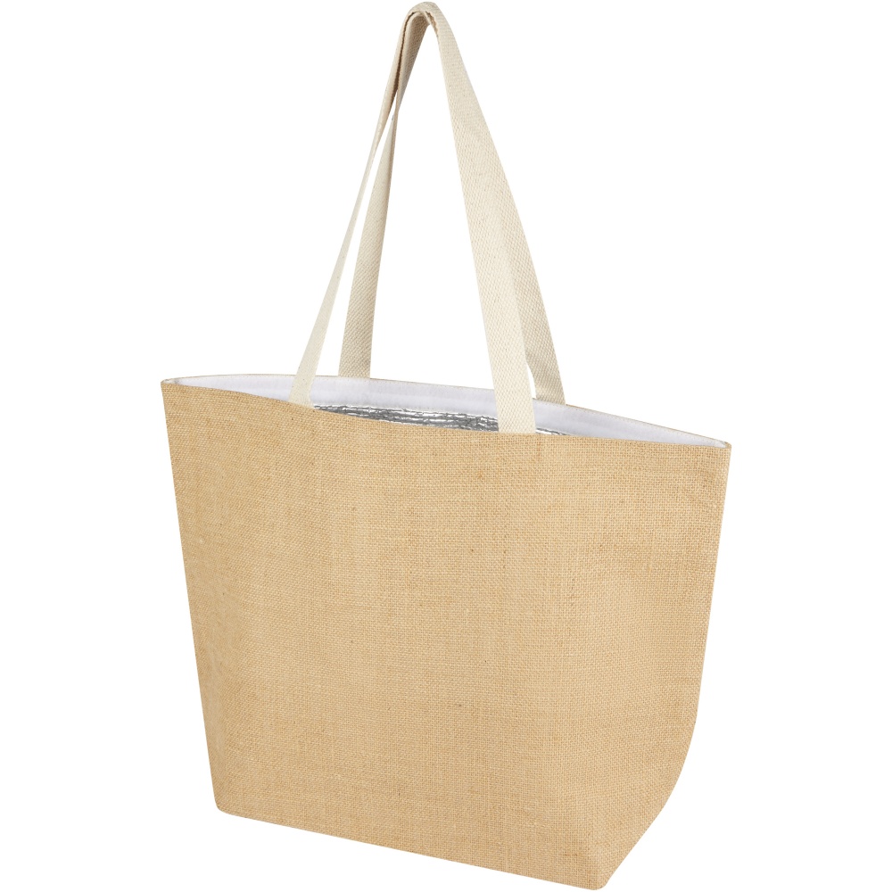 Logotrade advertising product image of: Juta 300 g/m² jute cooler tote bag 12L