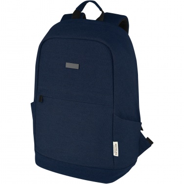 Logo trade promotional merchandise photo of: Joey 15.6" GRS recycled canvas anti-theft laptop backpack 18L