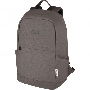 Logotrade promotional gift image of: Joey 15.6" GRS recycled canvas anti-theft laptop backpack 18L