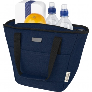 Logo trade promotional merchandise picture of: Joey 9-can GRS recycled canvas lunch cooler bag 6L