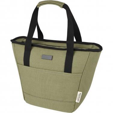 Logo trade promotional product photo of: Joey 9-can GRS recycled canvas lunch cooler bag 6L