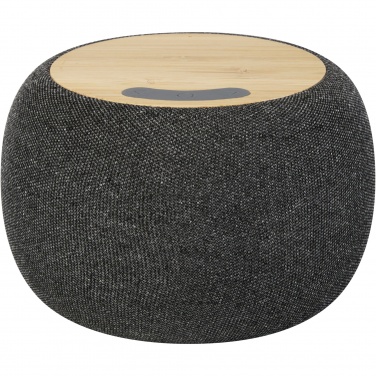 Logo trade promotional merchandise image of: Ecofiber bamboo/RPET Bluetooth® speaker and wireless charging pad