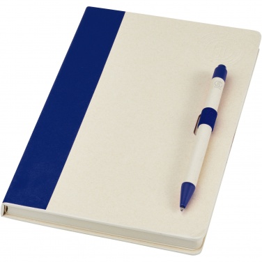 Logotrade business gift image of: Dairy Dream A5 size reference recycled milk cartons notebook and ballpoint pen set