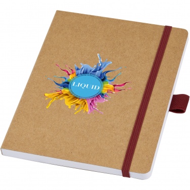 Logo trade business gifts image of: Berk recycled paper notebook