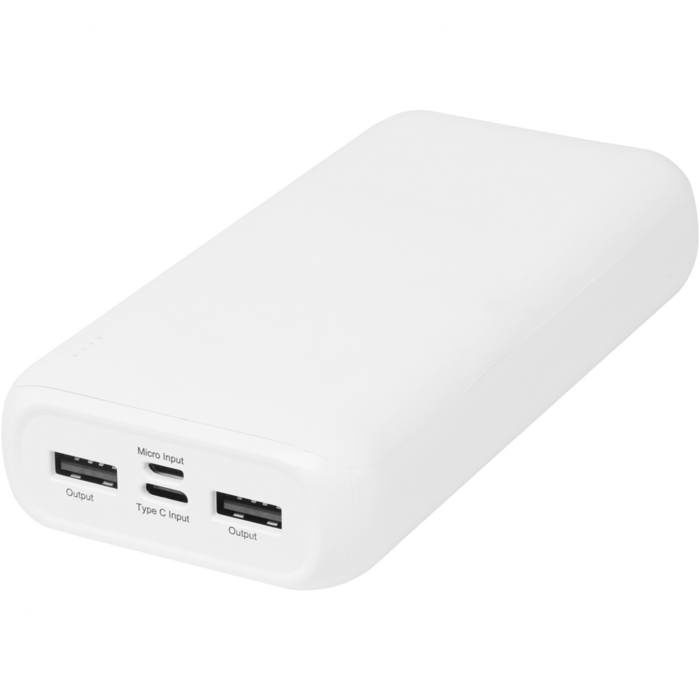 Logo trade promotional merchandise image of: Electro 20.000 mAh recycled plastic power bank 