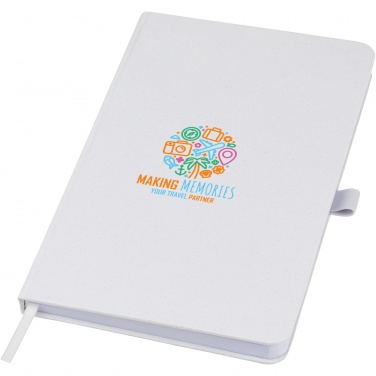 Logo trade promotional gift photo of: Fabianna crush paper hard cover notebook