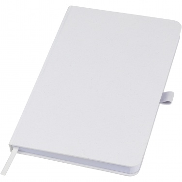 Logo trade business gift photo of: Fabianna crush paper hard cover notebook