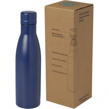 Logo trade promotional item photo of: Vasa 500 ml RCS certified recycled stainless steel copper vacuum insulated bottle