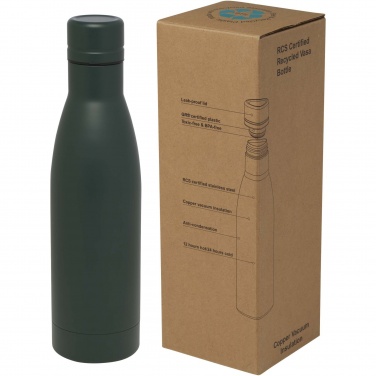 Logo trade corporate gifts image of: Vasa 500 ml RCS certified recycled stainless steel copper vacuum insulated bottle